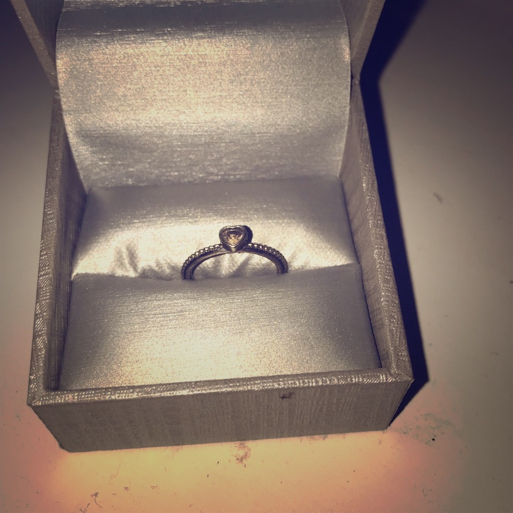 Pandora Stackable Heart Ring